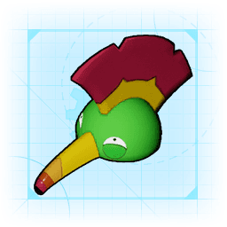 Grinning Curly Hat Blueprint 5
