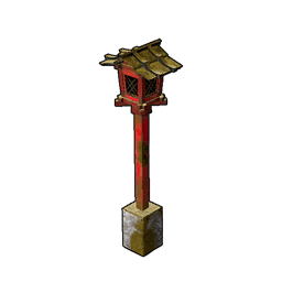 Red Wooden Lantern Schematic