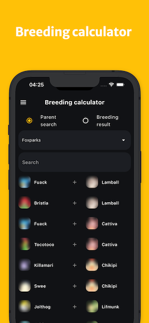 Palworld guide - Breeding calculator